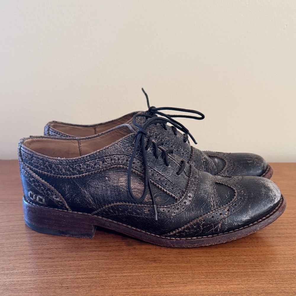 Bed Stu Black Lita Brogues